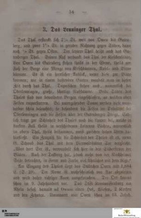 3. Das Lenninger Thal