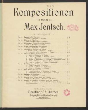 Drei Romanzen für Pianoforte : op. 29