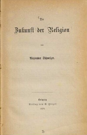 Die Zukunft der Religion