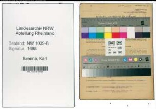 Entnazifizierung Karl Brenne , geb. 09.01.1908 (Metzger)