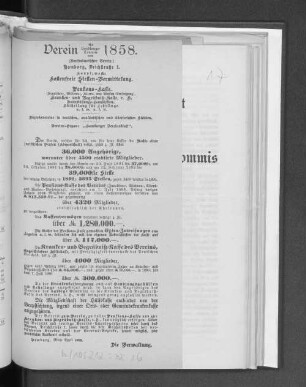 Verein für Handlungs=Commis von 1858.
