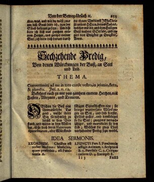 253-267, Sechzehende Predig.