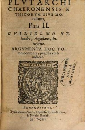 Moralia opuscula, 2. (1603)