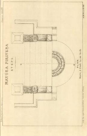Plate XXXVII. Mayúra pirivena. Steps. Plan.