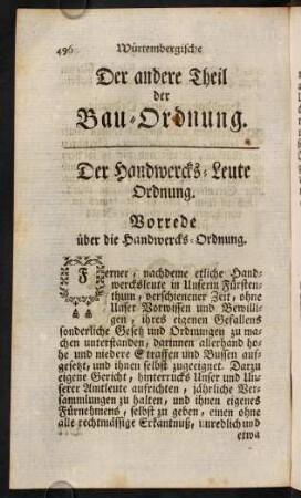 496-617, Der andere Theil der Bau-Ordnung.