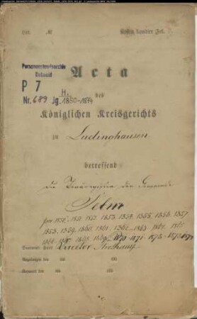 Kirchenbuchduplikate der Katholischen Gemeinde St. Ludger, Selm (Heiraten 1850-1874). (Gemeinde: Selm, Katholische Gemeinde)