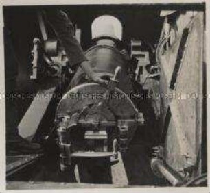 Wehrmachtssoldaten, Marine-Artillerie-Batterie Saint-Pol-sur-Ternoise bei Dünkirchen