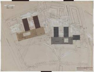Chemische Institute der Universität Köln: Lageplan, 1:500