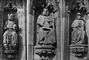 Karl der Große, Heiliger Bernhard und Heiliger Augustin
