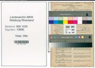 Entnazifizierung Otto Voss , geb. 19.03.1904 (Bauingenieur)