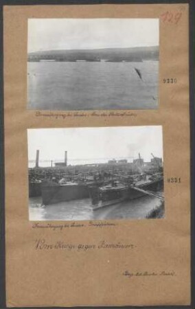 Donauübergang bei Svistov: Bau der Pontonbrücke