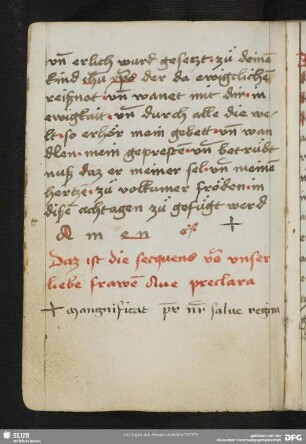 33v-36r: Sequenz: Ave praeclara maris stella, dt. Versübertragung