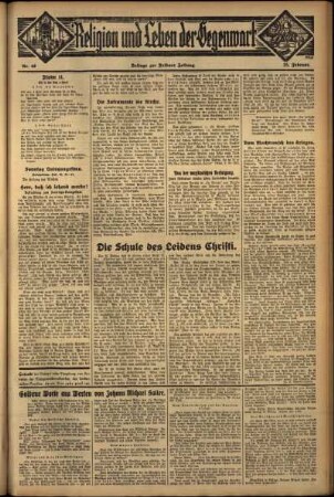 Dritte Ausgabe vom Sonntag, den 26. Februar 1933.