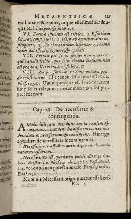 Cap. 28. De necessitate & contingentia.