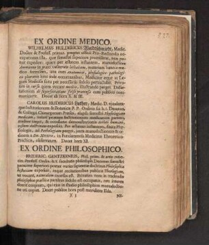 Ex Ordine Philosophico.