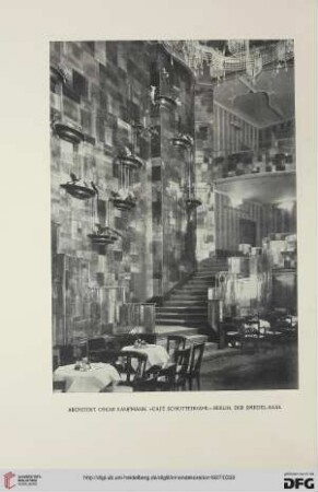 38: Café Schottenhaml-Berlin : von Architekt Oskar Kaufmann