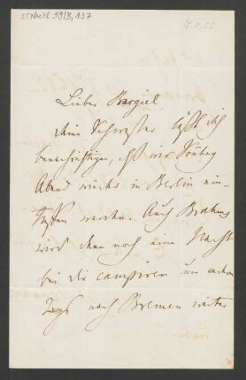 Brief an Woldemar Bargiel : 17.11.1855
