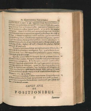 Caput XVII. De Positionibus.