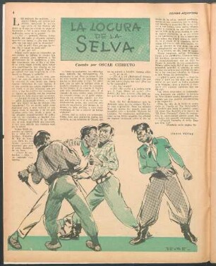 La locura de la selva : Cuento por Oscar Cerruto