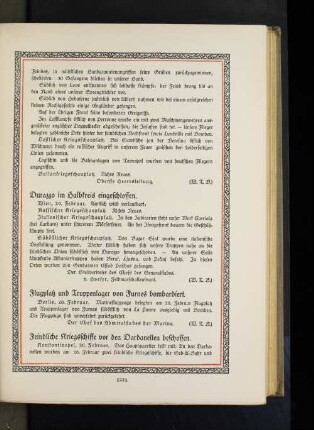 Feindliche Kriegsschiffe vor den Dardanellen beschossen.