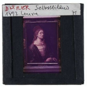 Dürer, Selbstbildnis (Paris Louvre RF 2382)
