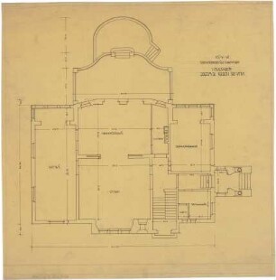 Billing, Hermann; Gernsbach, Scheffelstr. 1; Villa Weber - Grundriss EG