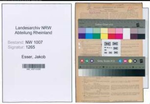 Entnazifizierung Jakob Esser , geb. 05.12.1892 (Brandmeister)