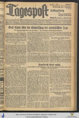 Nr. 280-305 (Dezember 1938)