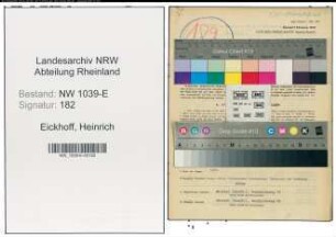 Entnazifizierung Heinrich Eickhoff , geb. 06.06.1899 (Diplombaurat)