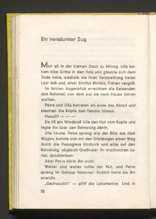 Ein versäumter Zug