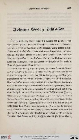 Johann Georg Schlosser