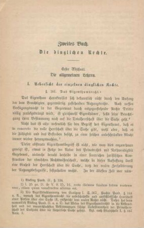 Zweites Buch. Die dinglichen Rechte