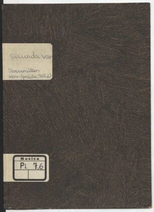 Secunda vox.