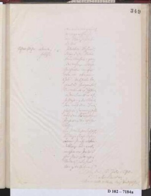 Schreiben an Kayser, Ministerial Baukommission. Tätigkeitsbericht II. Quartal 1890 (Brief)