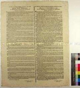 Kriegssteuer Napoleons in den Provinzen Hannovers