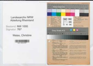 Entnazifizierung Christine Weiss, geb. 12.12.1897 (Telefonistin)