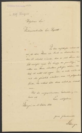 Brief an Jacob Grimm : 25.10.1841