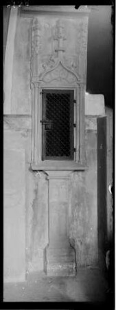 Hochhausen Evangelische Notburga-Kirche Sakramentshaus (13. Jahrhundert)