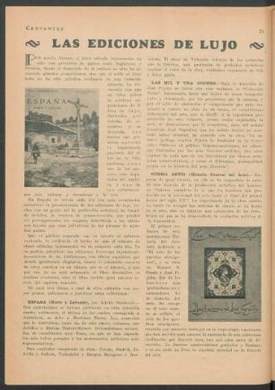 Las ediciones de Lujo.