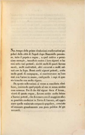 Relazione delle cose seguite in Ariano nel 1648