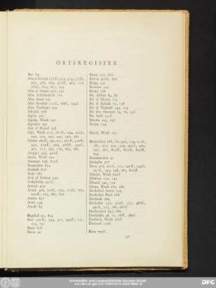 Ortsregister