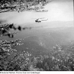 Hubschrauber; Ostrau, Kirnitzschtal, Kartoffellesen Lilienstein, Raumberg