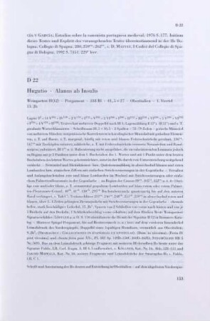 D 22. Hugutio, Alanus ab Insulis
