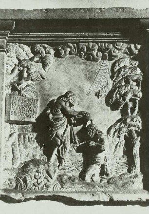 Relief mit Taufe Christi