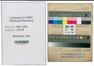 Entnazifizierung Karl Buchholz , geb. 11.12.1903 (Elektriker)