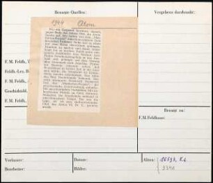 Otto Hahn in Berlin veröffentlicht im Jan. 1939 seine Arbeit über Uran-Spaltung, die nach vielen versuchen, deren Verlauf nach den herrschenden physikalischen Gesetzen nicht zu erklären war, ihm und ... im Dez. 1938 gelungen war