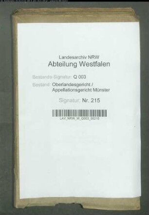 Kreditoren der Droste Nienbergschen Konkursmasse ./. Konkursmasse (Droste zu Erwitte, Droste Senden, von Ascheberg u.a.)