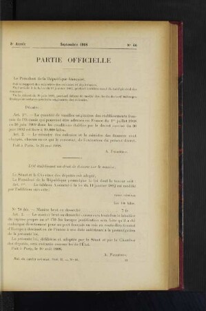 Partie Officielle. No. 66.