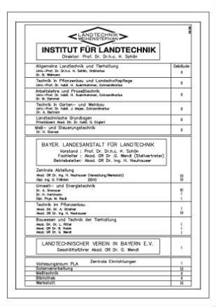Landtechnik Weihenstephan, Aufbau