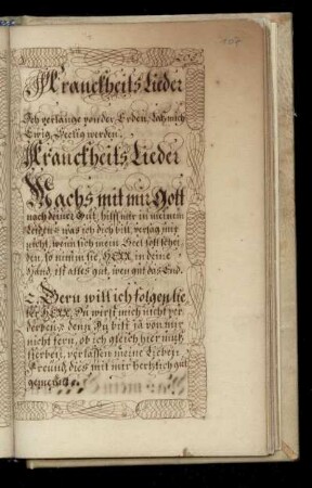 Krankheits Lieder